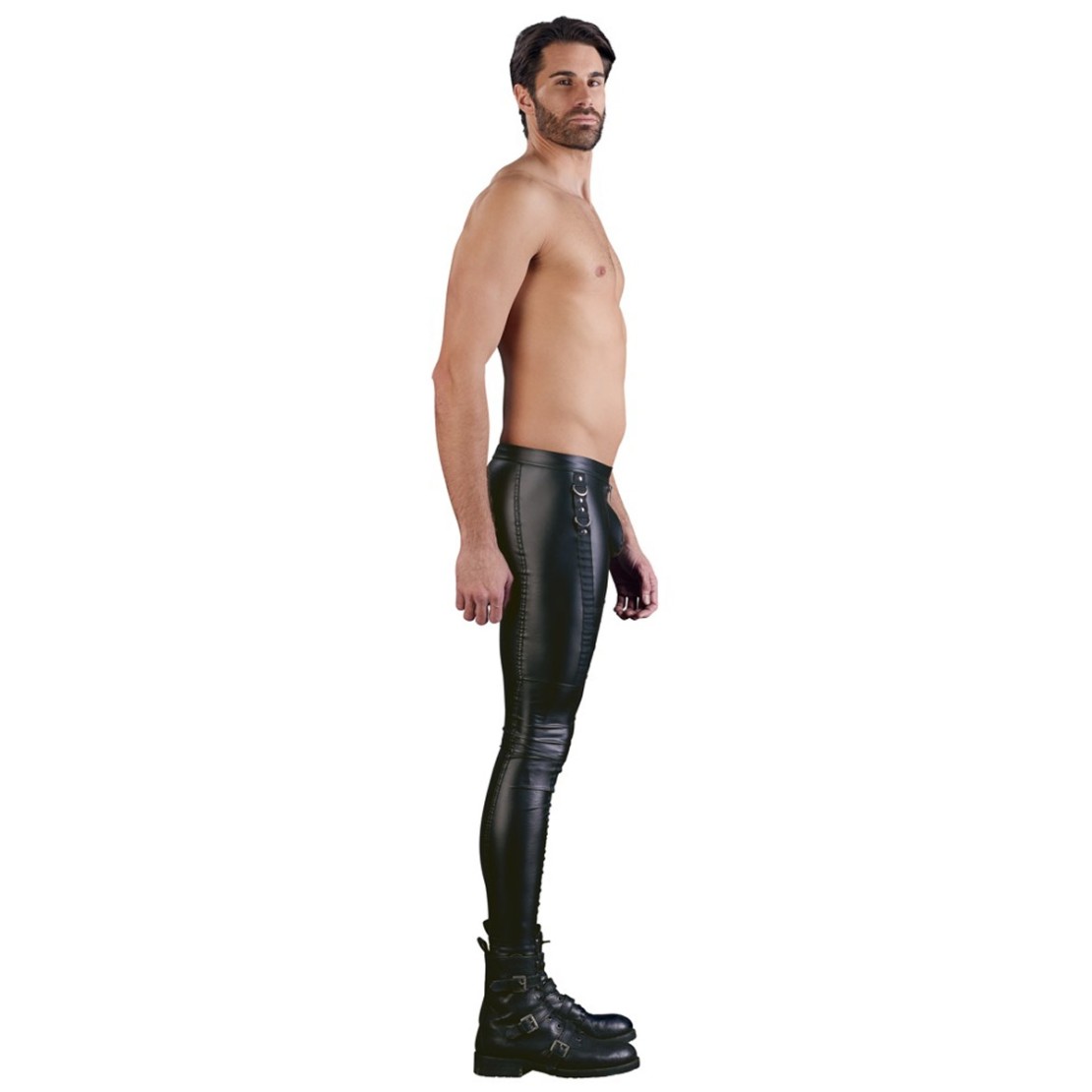 PANTALONI SEXY PER UOMO IN SPANDEX OPACO CON...