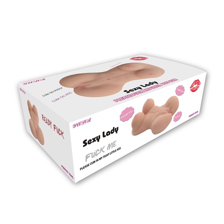 MEZZO BUSTO MASTURBATORE PER UOMO SEX TOY FEMALE BODY 2