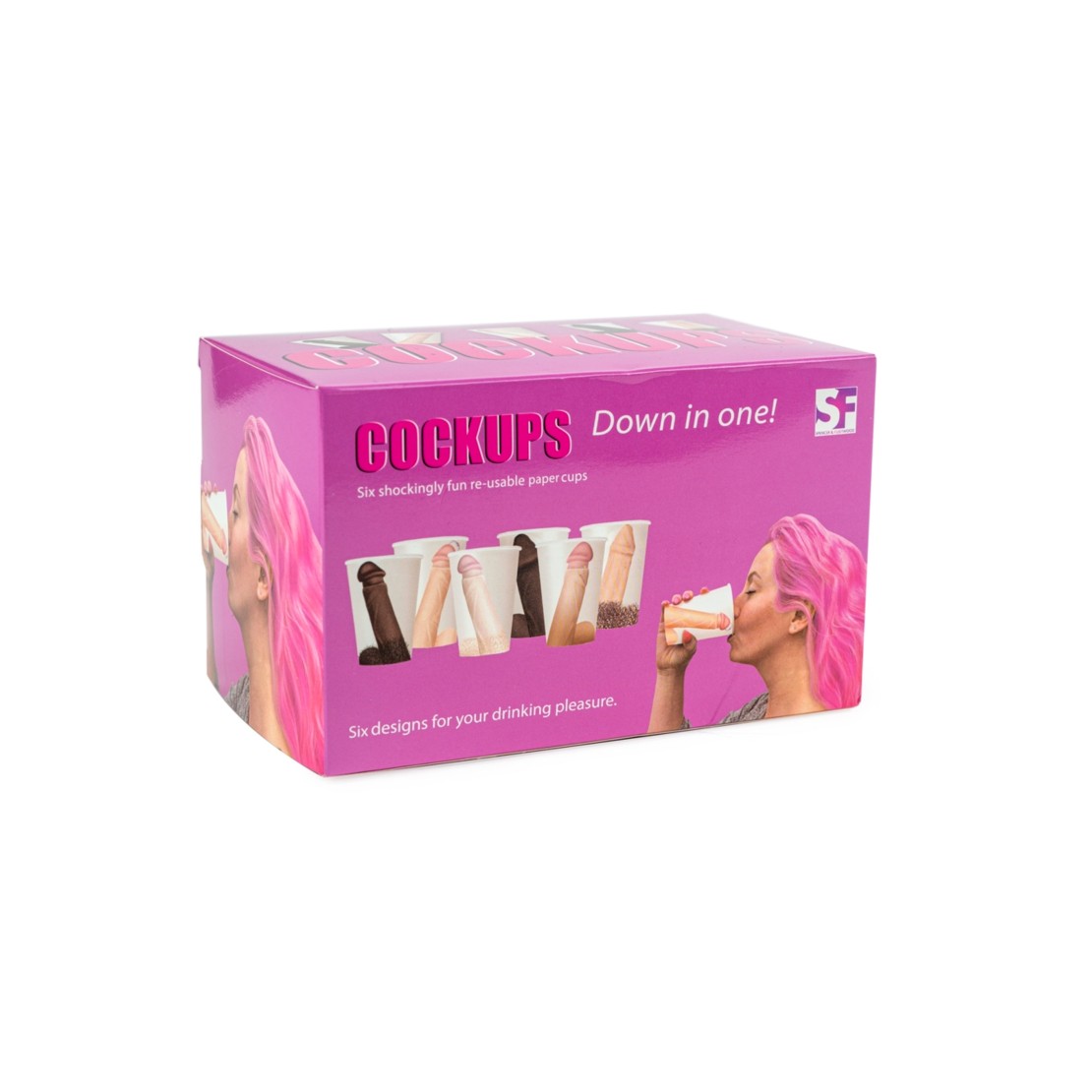 SET 6 BICCHIERI SEXY CON PENE COCKUPS GADGET...