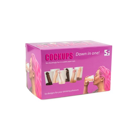 BICCHERE SEXY CON PENE REALSITICO COCKUPS GADGET SCHERZOSO