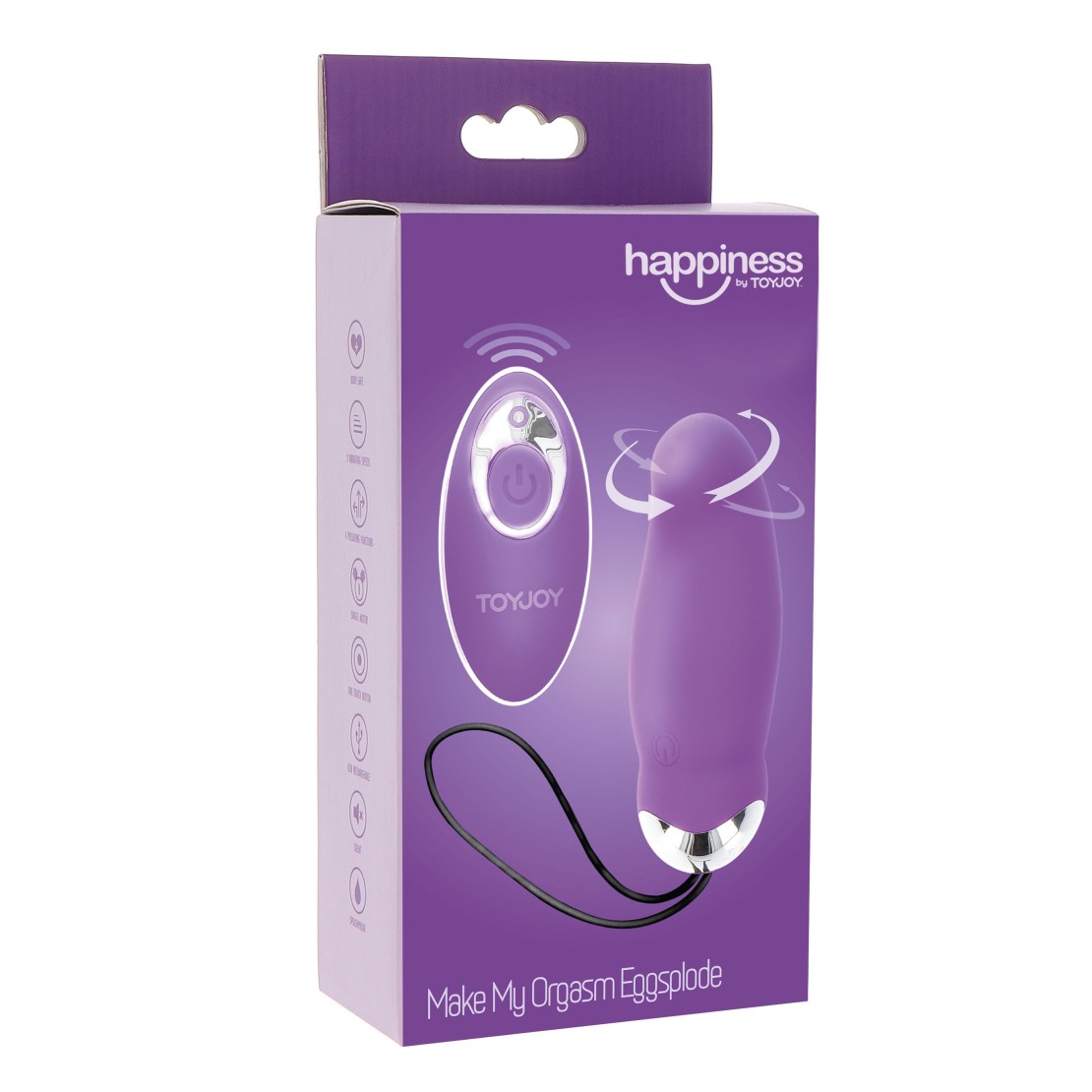 OVETTO VAGINALE VIBRANTE CON ROTAZIONE E...