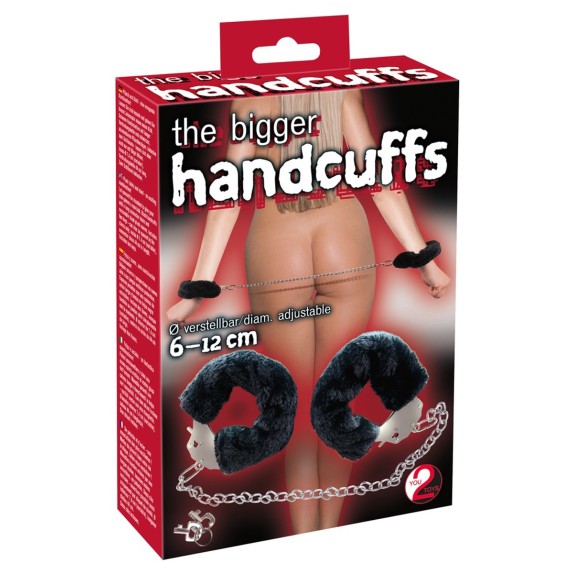MANETTE CON PELO CON CATENA LUNGA THE BIGGER HANDCUFFS