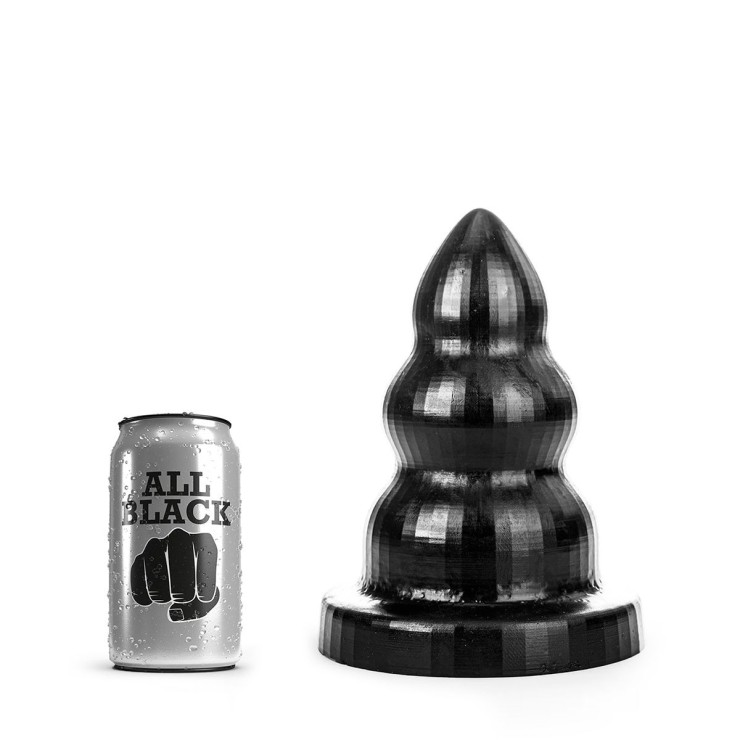 TAPPO ANALE DI GRANDI DIMENSIONI TRIPLE PLEASURE ALL BLACK