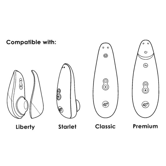 TESTINE DI RICAMBIO WOMANIZER CLASSIC PREMIUM ECO E LIBERTY SET 3 PZ
