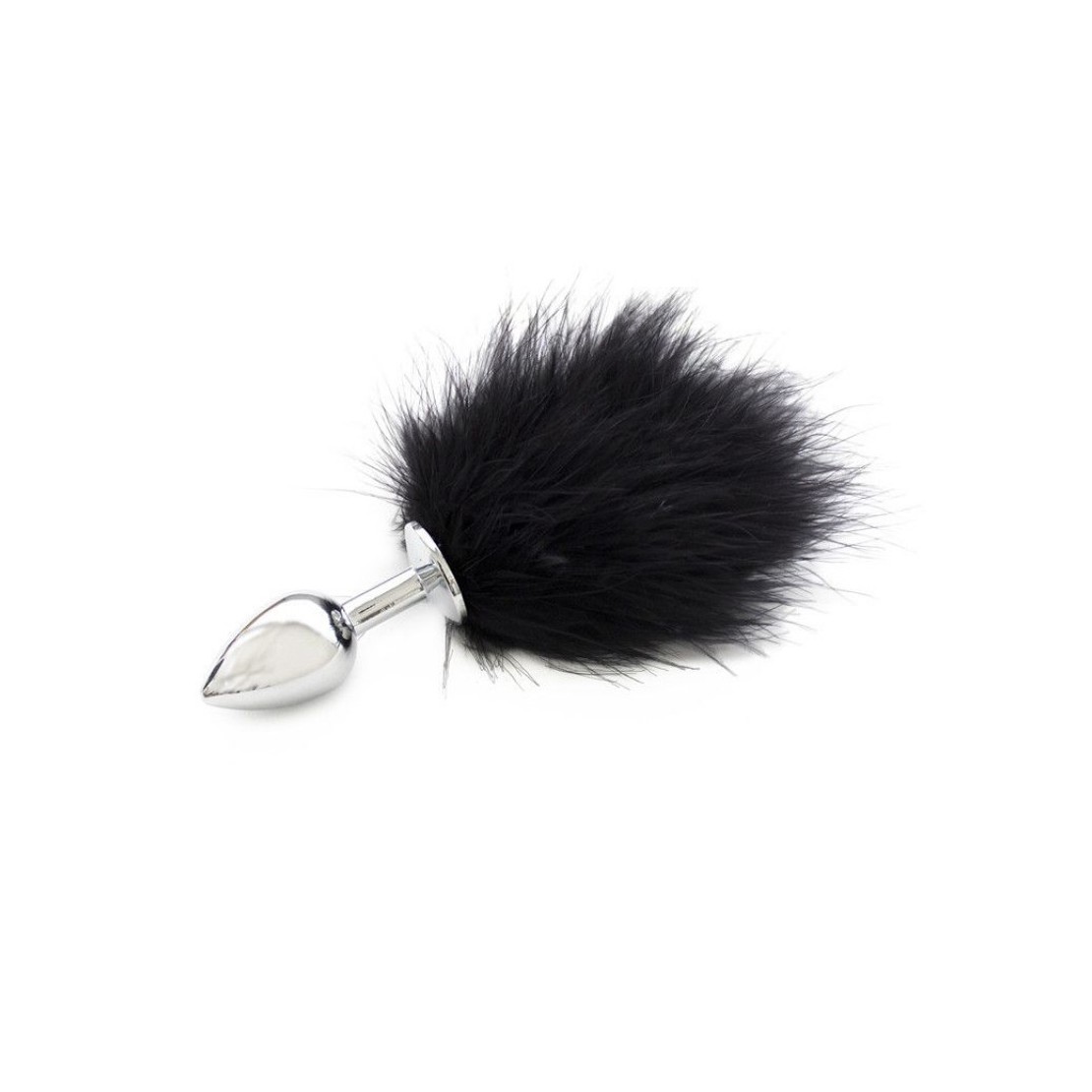 PLUG ANALE IN ACCIAIO SEX TOY CON ECOPIUMA...