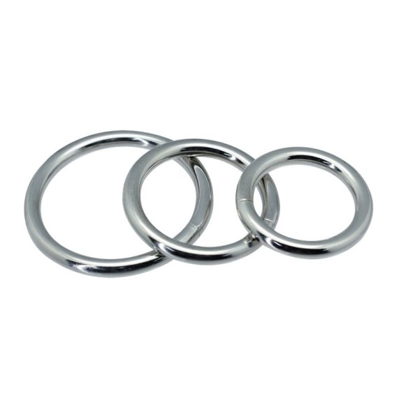 copy of TRE ANELLI FALLICI IN METALLO SEX TOY COCK RING KIT
