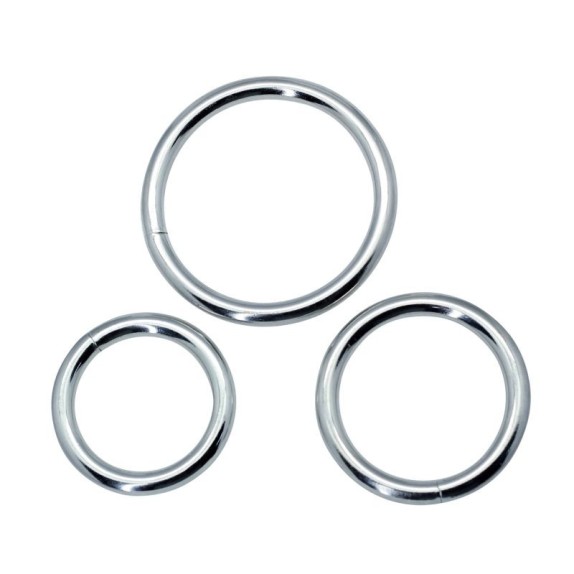 copy of TRE ANELLI FALLICI IN METALLO SEX TOY COCK RING KIT