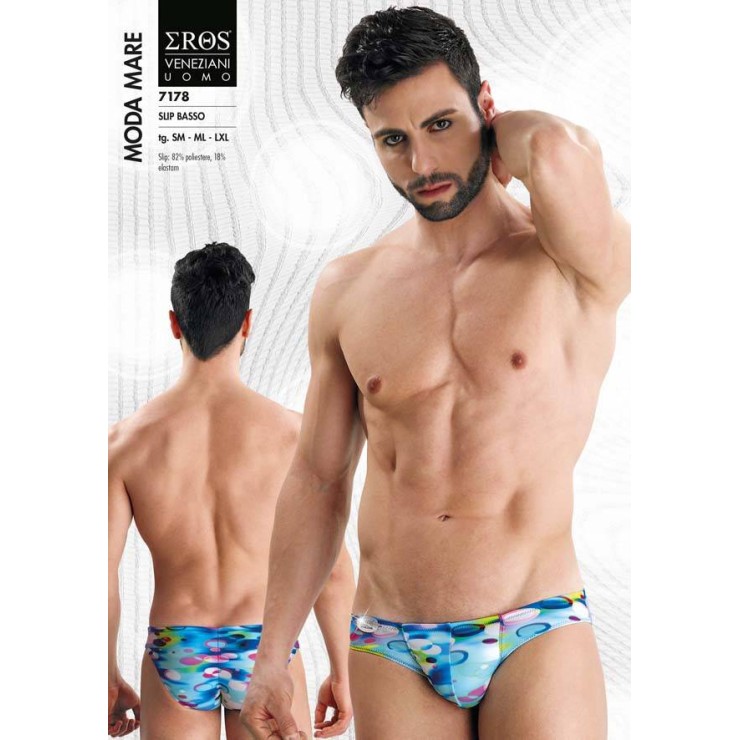 SLIP MARE SEXY PER UOMO VITA BASSA MULTICOLOR
