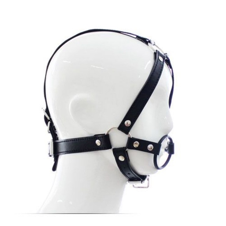 COSTRITTIVO APRIBOCCA CON IMBRACATURA HARNESS RING GAG
