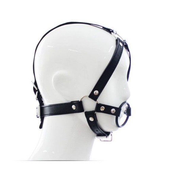 COSTRITTIVO APRIBOCCA CON IMBRACATURA HARNESS RING GAG