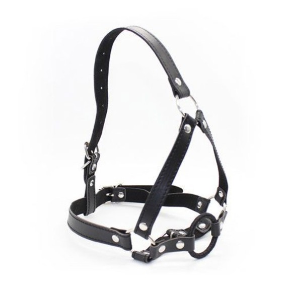 APRIBOCCA CON IMBRACATURA PER TESTA HARNESS RING GAG