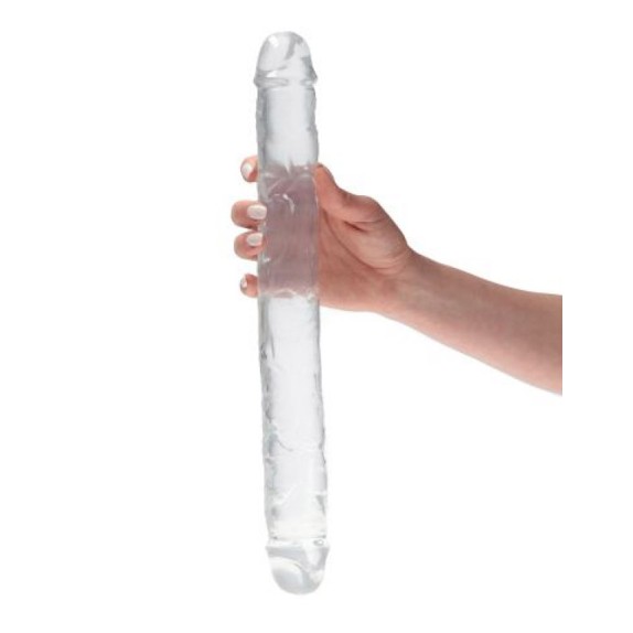 DILDO DOPPIA TESTA TRASPARENTE DILDO DOUBLE TREASURE