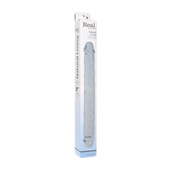 DILDO DOPPIA TESTA TRASPARENTE DILDO DOUBLE TREASURE