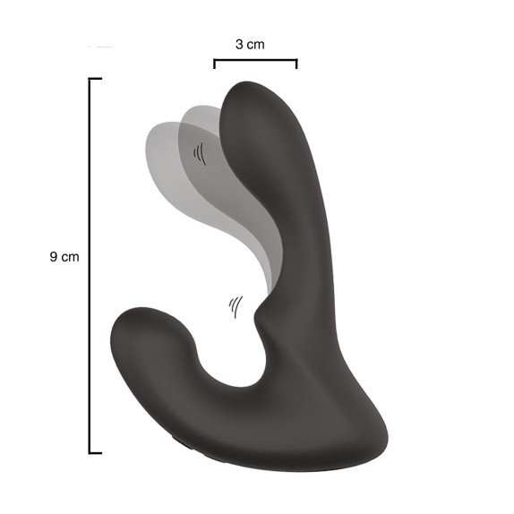 VIBRATORE PROSTATICO CON ROTAZIONE IN PUNTA BOOTY ROCKER