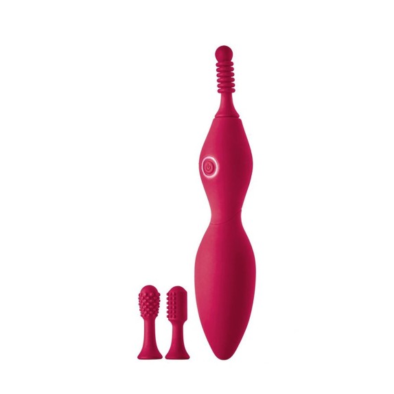 STIMOLATORE CLITORIDEO VIBRANTE CON 3 TESTINE SPARKLING VERONA
