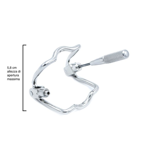 COSTRITTIVO APRIBOCCA IN ACCIAIO INOSSIDABILE REGOLABILE STEEL JAW LOCK