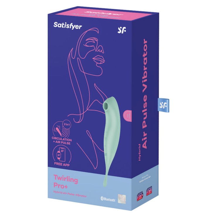 STIMOLATORE CLITORIDEO E VIBRATORE SATISFYER TWIRLING PRO+