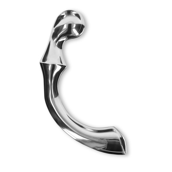 DILDO IN ACCIAIO INOSSIDABILE VAGINALE ANALE RIBBED PLEASURE STEEL WAND
