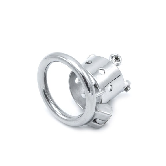 CINTURA DI CASTITA' UOMO CON VITI REGOLABILI TORTURE CHASTITY DEVICE