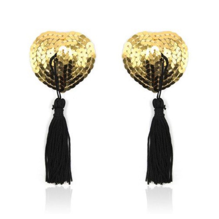 COPRICAPEZZOLI SEXY PER DONNA CON PAILLETTES ORO E NAPPA...