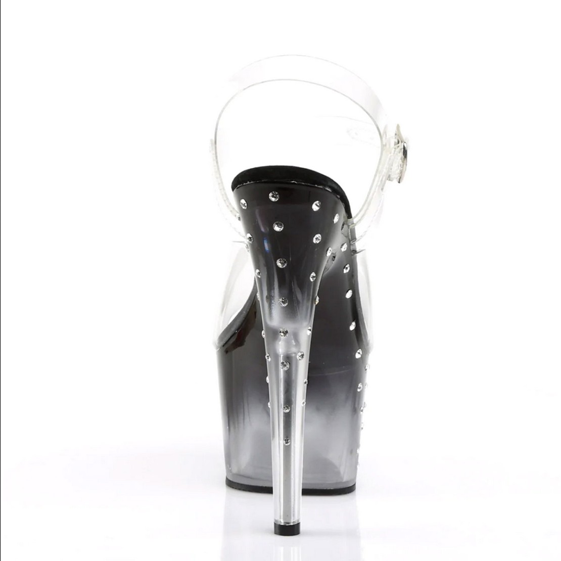 SANDALO SEXY PER DONNA TACCO 17 cm CON STRASS E...