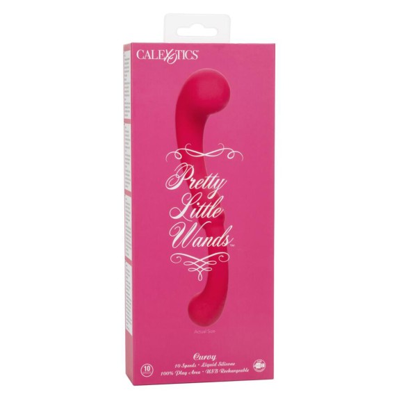 VIBRATORE DOPPIA TESTA IN SILICONE LIQUIDO PRETTY LITTLE WANDS CURVY