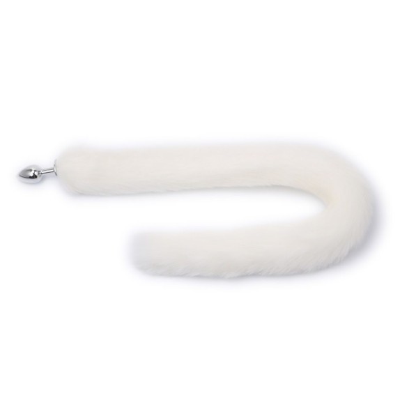 PLUG ANALE IN METALLO CON CODA LUNGA SEX TOY FOX TAIL LONG