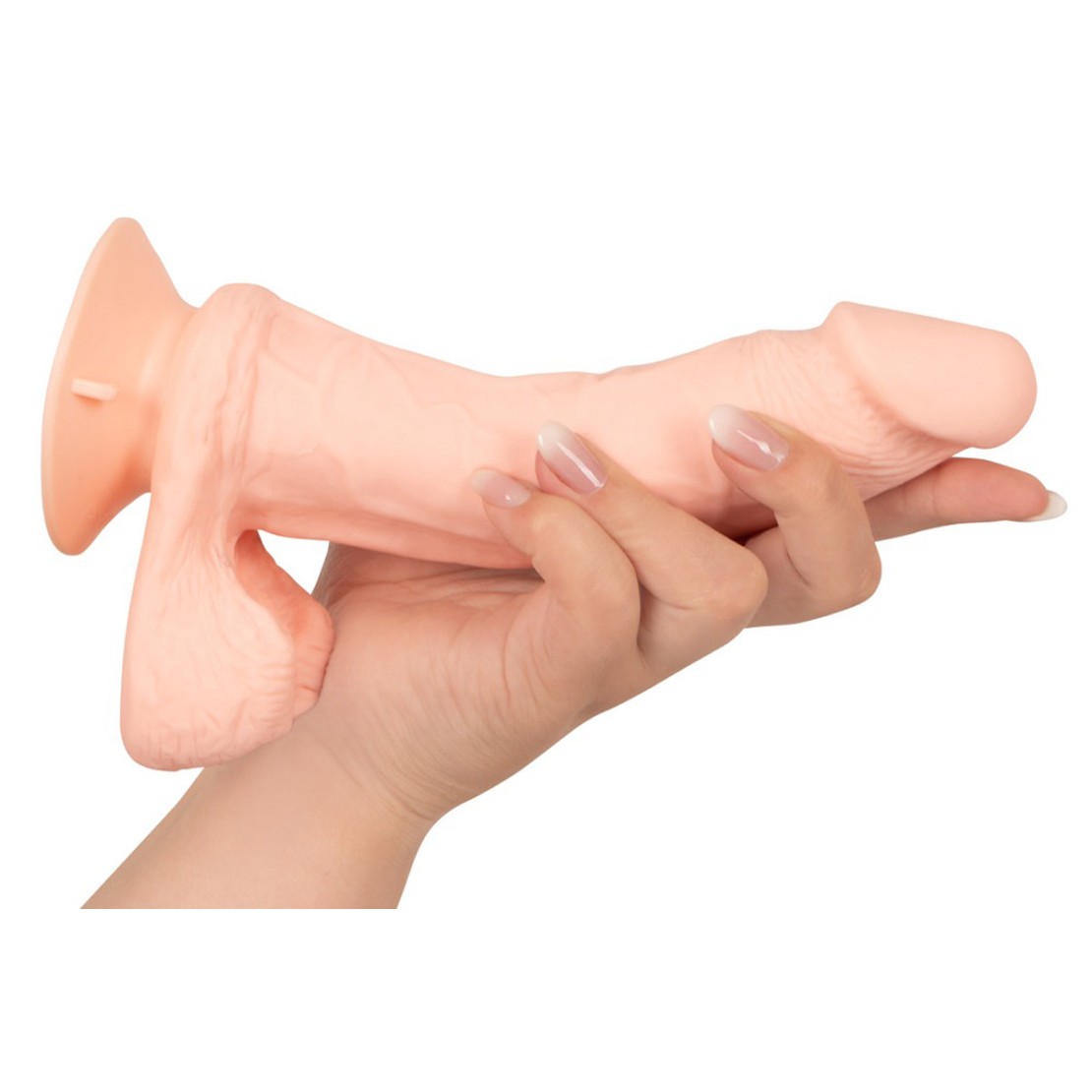 VIBRATORE ULTRA REALISTICO CON TESTICOLI E...