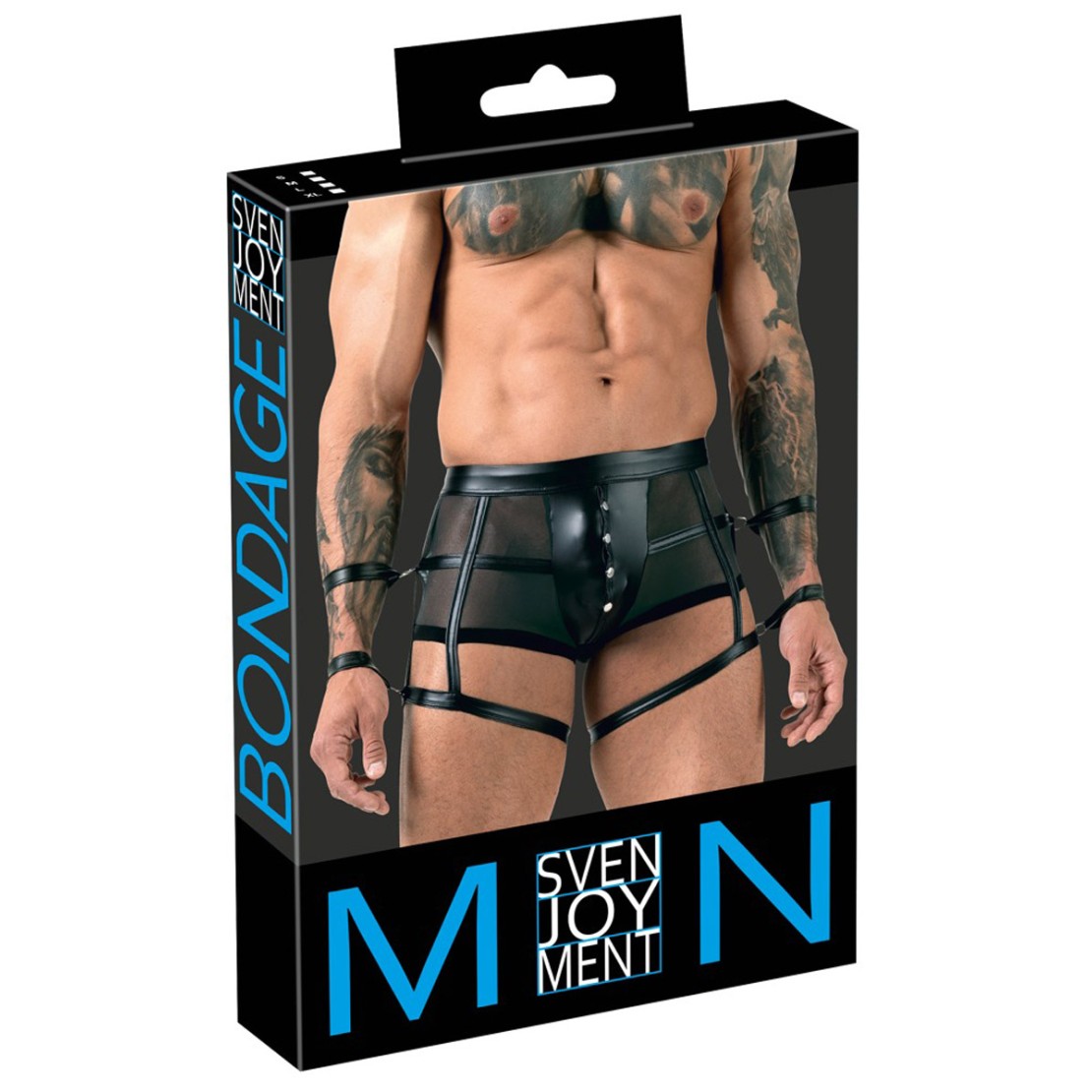BOXER HARNESS SEXY PER UOMO CON DOPPIE MANETTE...