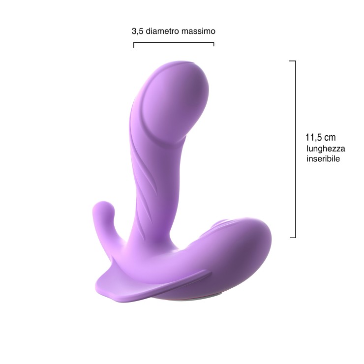 VIBRATORE PER PUNTO G CON STIMOLAZIONE CLITORIDEA G SPOT...