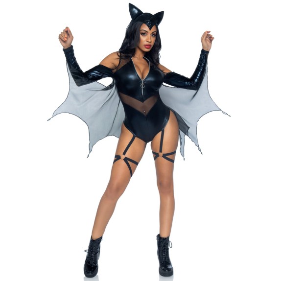HALLOWEEN COSTUME SEXY DA DONNA DA PIPISTRELLO DI LEG AVENUE