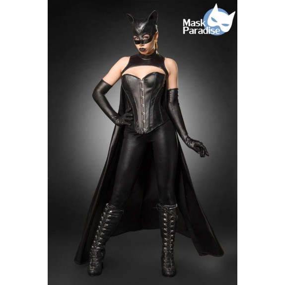 COSTUME TRAVESTIMENTO SEXY PER DONNA BAT GIRL HALLOWEEN