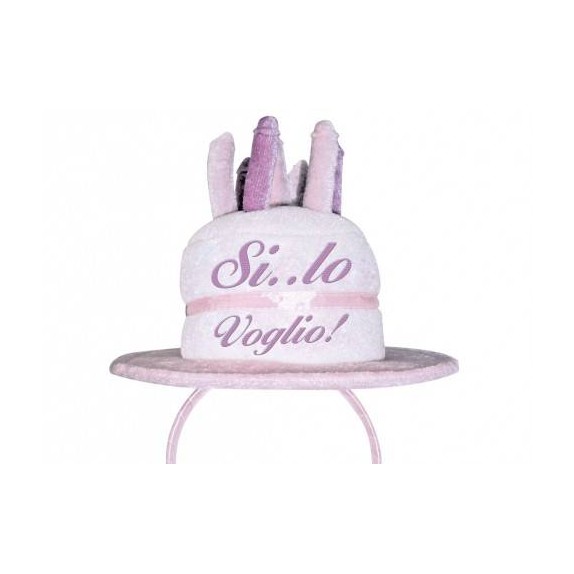 CERCHIETTO SEXY ADDIO AL NUBILATO SCRITTA SI' LO VOGLIO
