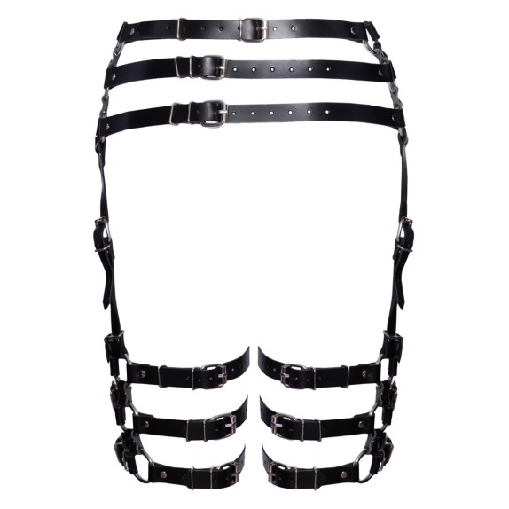 REGGICALZE HARNESS SEXY PER DONNA IN PELLE
