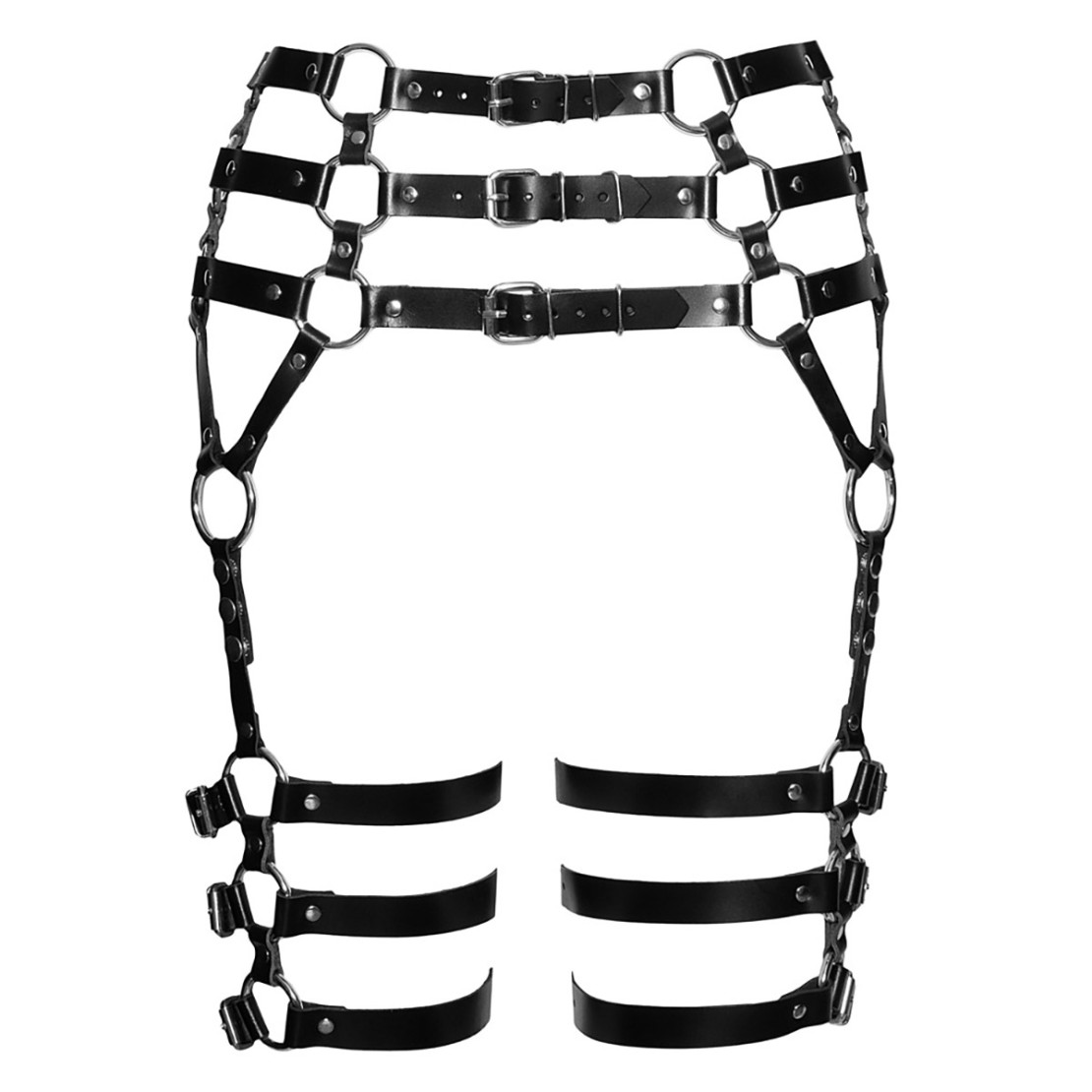 REGGICALZE HARNESS SEXY PER DONNA IN PELLE