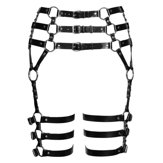 REGGICALZE HARNESS SEXY PER DONNA IN PELLE