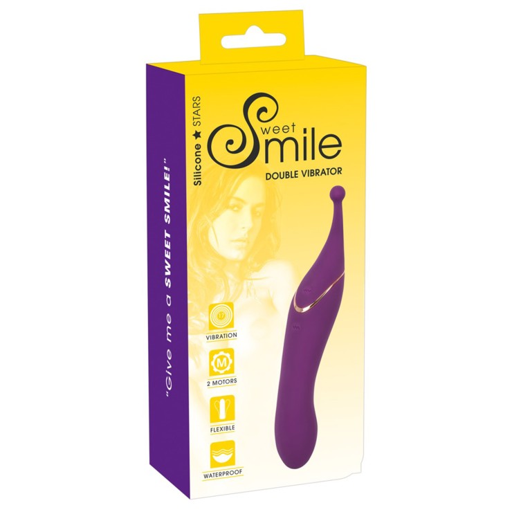 DOPPIO VIBRATORE RICARICABILE SWEET SMILE 2