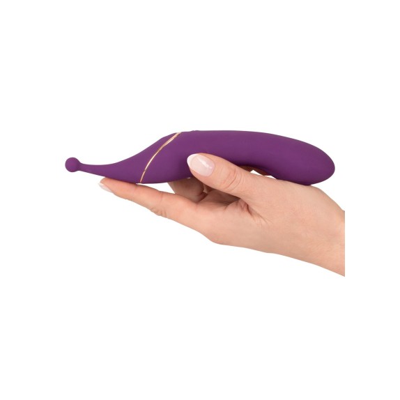 VIBRATORE E MASSAGGIATORE CLITORIDEO DOPPIA TESTA RICARICABILE SWEET SMILE
