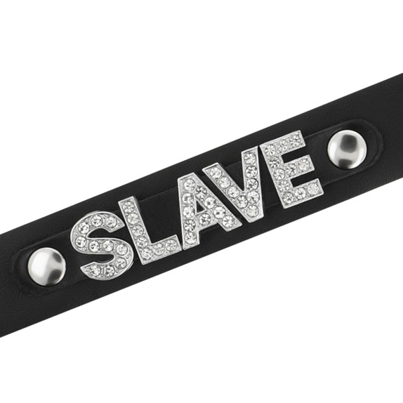 COLLARINO SEXY PER DONNA CON SCRITTA E STRASS COQUETTE