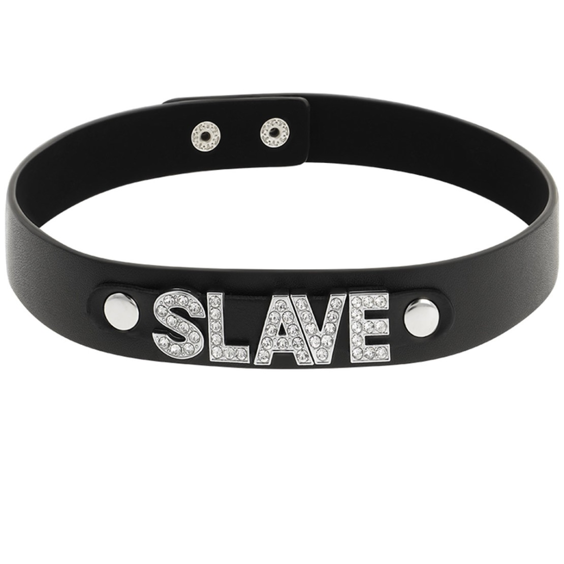 COLLARINO SEXY PER DONNA CON SCRITTA E STRASS...