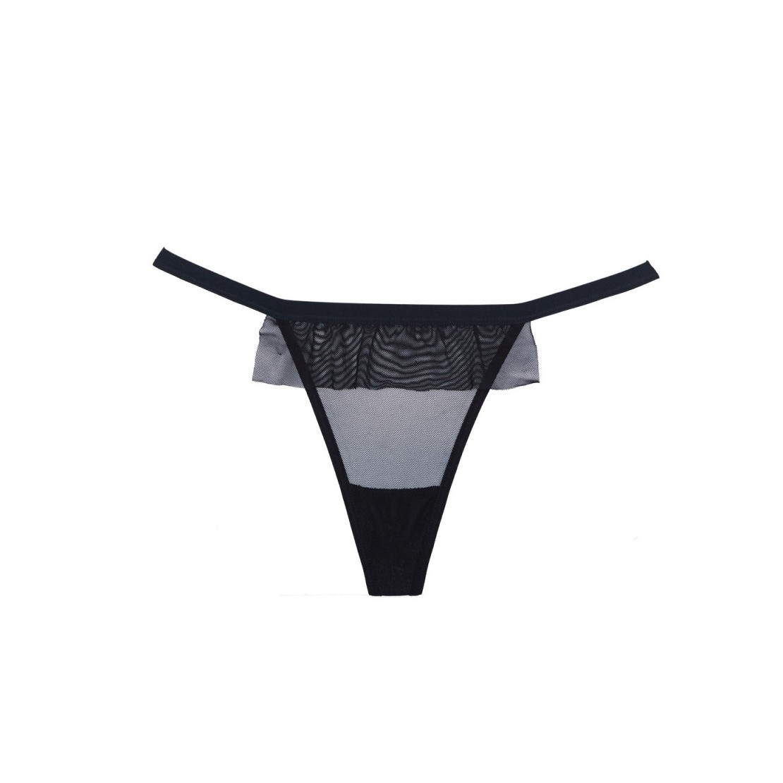 STRING NERO SEXY PER DONNA CON FIOCCO LACCETTI...