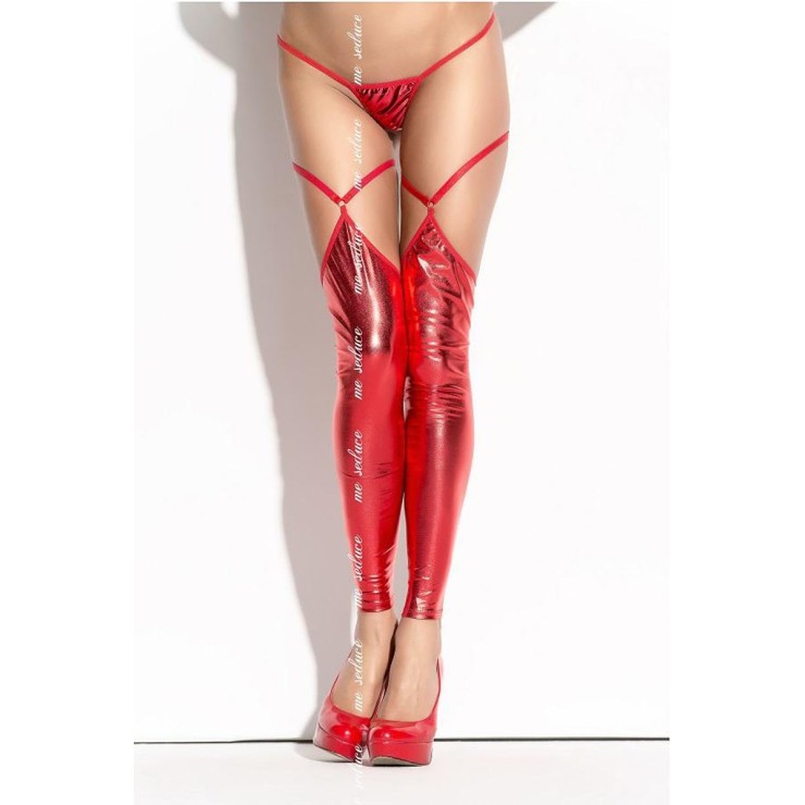 CALZE AUTOREGGENTI SEXY PER DONNA SENZA PIEDE IN SPANDEX... 2