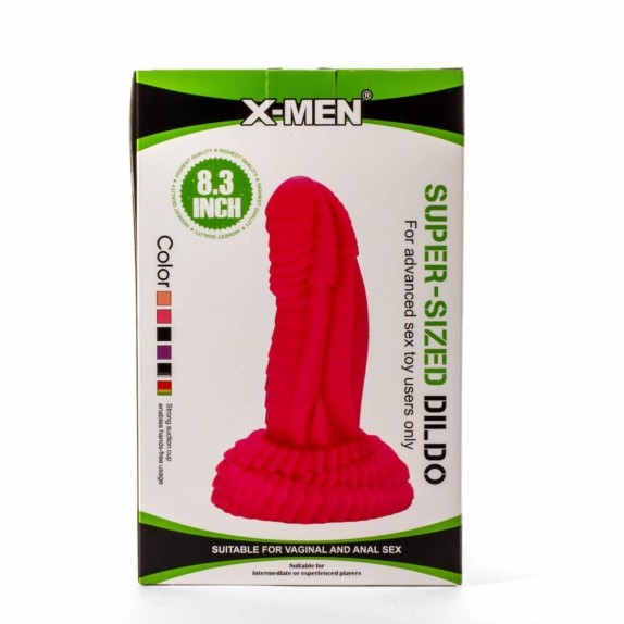 DILDO FISTING 20 CM IN SILICONE CON RILIEVI PER ESPERTI