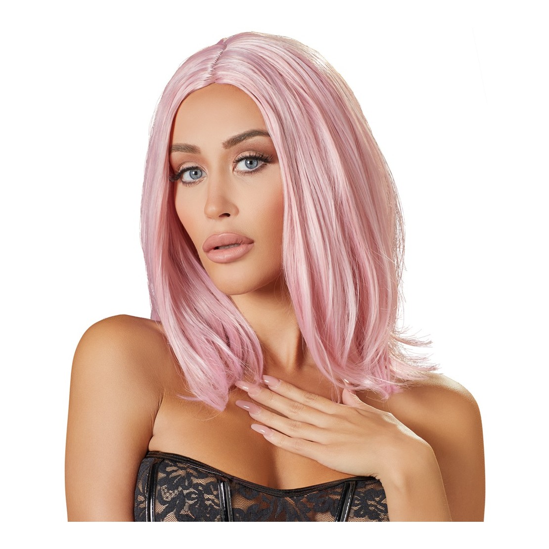 PARRUCCA SEXY CASCHETTO ROSA