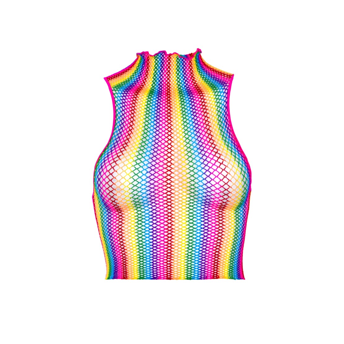 TOP A RETE A COLLO ALTO ARCOBALENO