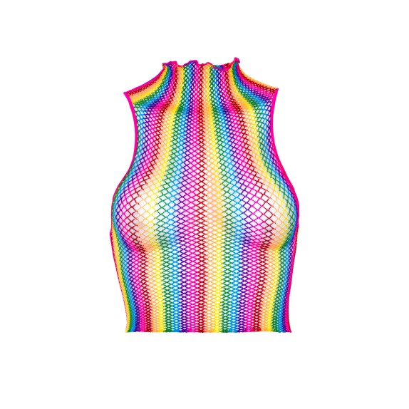 TOP A RETE A COLLO ALTO ARCOBALENO