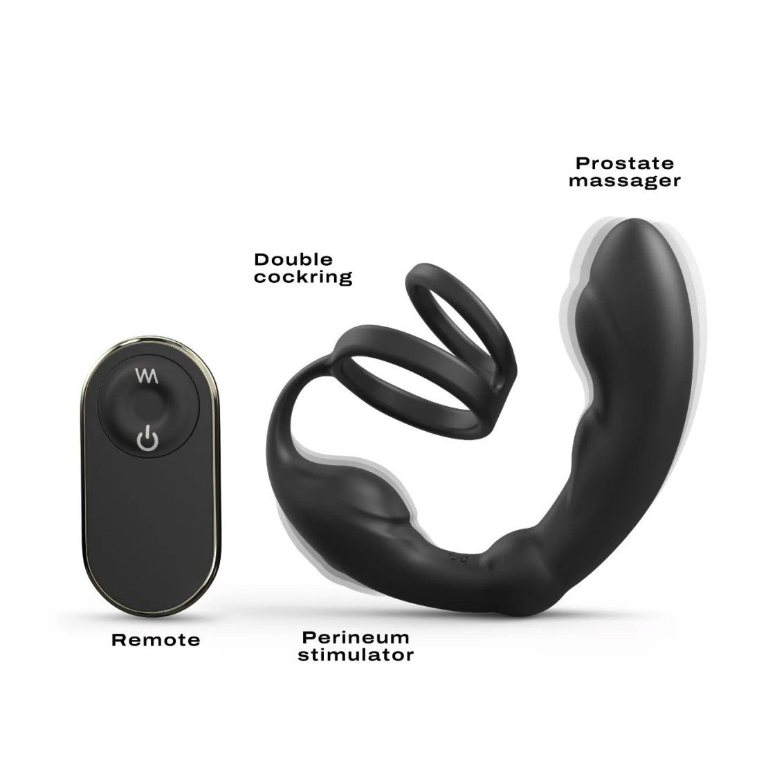 STIMOLATORE PROSTATICO VIBRANTE CON DOPPIO...