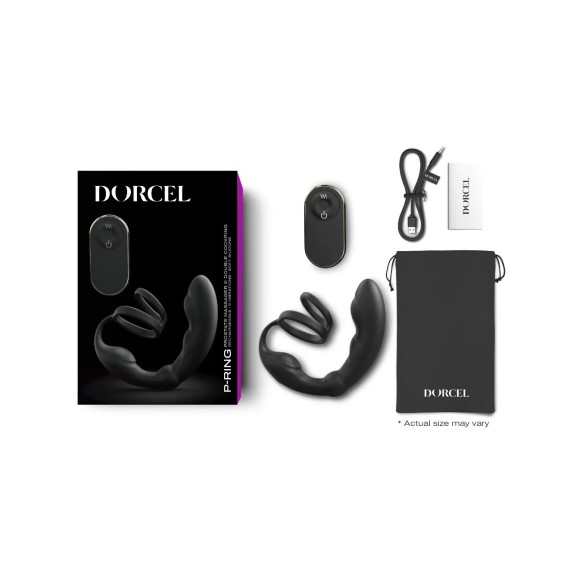 STIMOLATORE PROSTATICO VIBRANTE CON DOPPIO ANELLO P-RING DORCEL