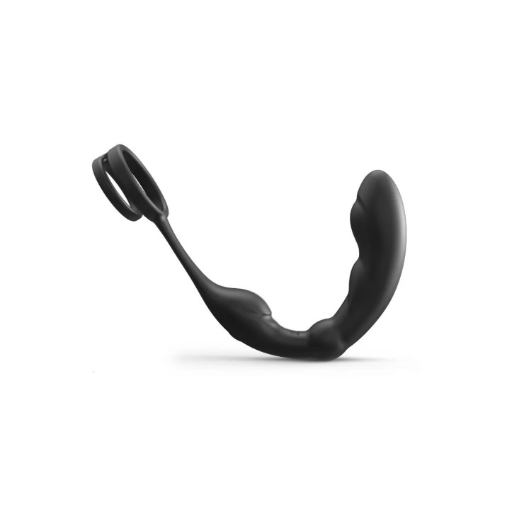 STIMOLATORE PROSTATICO VIBRANTE CON DOPPIO ANELLO P-RING...