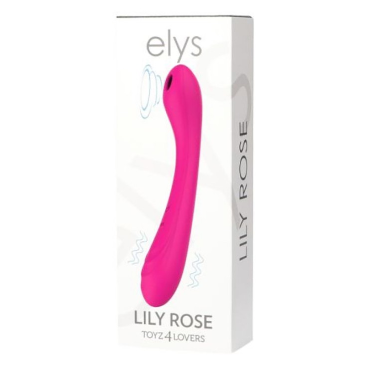 VIBRATORE DUO SEX TOY INTERNO-ESTERNO IN SILICONE LILY ROSE